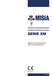 misia XM 525 Manual De Instalación, Uso Y Mantenimiento