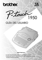 Brother P-touch 1950 Guia Del Usuario