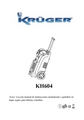 Kruger KH604 Manual Del Usuario