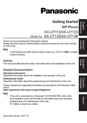 Panasonic KX-UT113 Manual De Instrucciones