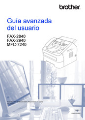 Brother MFC-7240 Guía Avanzada Del Usuario