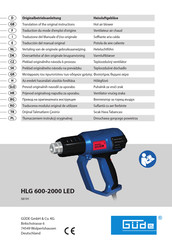 Gude HLG 600-2000 LED Traducción Del Manual Original