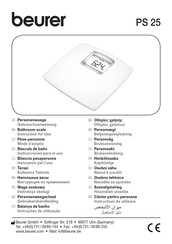 Beurer PS 25 Instrucciones Para El Uso