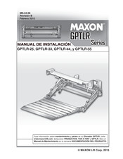 Maxon GPTLR Serie Manual De Instalación