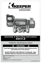 Keeper KW17.5 Manual De Instrucciones