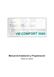 Jusan VM COMFORT 3000 Manual De Instalación Y Programación