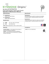 Symmons Origins 96-3DIV-PLR Manual De Funcionamiento Y Mantenimiento
