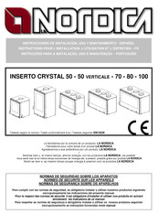 La Nordica INSERTO 50 Crystal Instrucciones De Instalación, Uso Y Mantenimiento