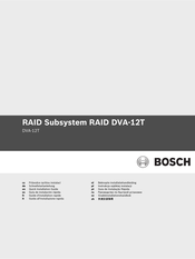 Bosch DVA-12T Guía De Instalación Rápida