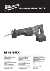 Milwaukee M18 BSX Manual De Instrucciones