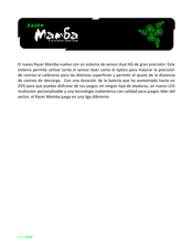 Razer Mamba Manual De Instrucciones