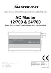 Mastervolt AC Master 12/700 Manual De Utilización