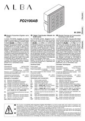 Alba PD2100AB Manual De Instrucciones