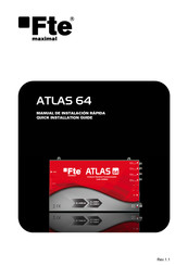 FTE Maximal ATLAS 64 Manual De Instalación Rápida