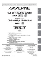 Alpine CDE-9843RM Manual De Operación