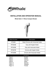 Whale RT3035B Instrucciones De Instalació N Y Del Usuario