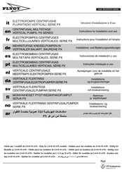 FLYGT PX SERIE Instrucciones De Instalacion Y Uso