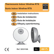 SOMFY Thermosunis Indoor Wirefree RTS Guia De Instalacion