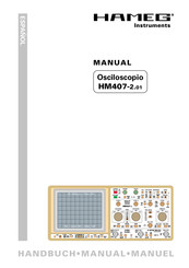 Hameg Instruments HM407-2.01 Manual De Instrucciones