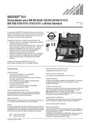 Gossen Metrawatt SECUTEST SIII Manual De Uso