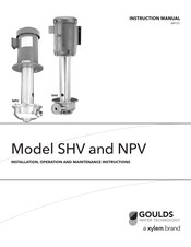 Xylem GOULDS SHV Serie Instrucciones De Instalación, Funcionamiento Y Mantenimiento