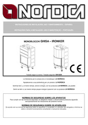 Nordica GHISA - IRONKER Instrucciones De Instalación, Uso Y Mantenimiento