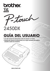 Brother P-touch 2450 DX Guía Del Usario