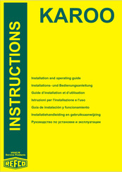 Refco KAROO Guía De Instalación Y Funcionamiento