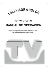 Microsonic TV21A8 Manual De Operación