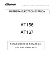 Aprimatic AT166 Instrucciones De Instalación, Uso Y Mantenimiento