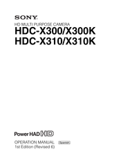 Sony HDC-X300 Manual De Operación