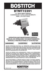 Bostitch BTMT72391 Manual De Operación Y De Mantenimiento