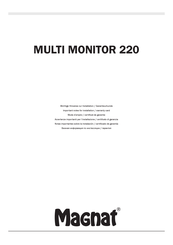 Magnat 220 Notas Importantes Sobre La Instalación / Certificado De Garantía