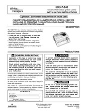 Emerson White Rodgers 50E47-843 Instrucciones De Instalación