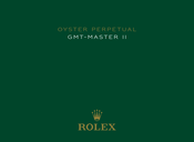 ROLEX GMT-MASTER II Manual De Instrucciones