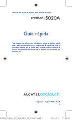 Alcatel Onetouch 5020A Guía Rápida De Inicio