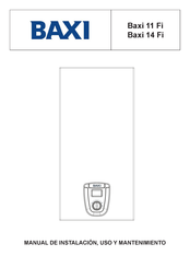 Baxi 14 Fi Manual De Instalación, Uso Y Mantenimiento