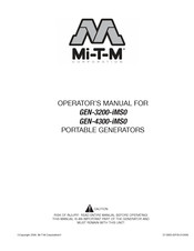 Mi-T-M Corporation GEN-4300-iMS0 Manual Del Operador