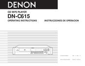 Denon DN-C615 Instrucciones De Operación