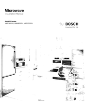 Bosch HMV8052U Manual De Instalación