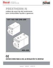 Ferroli PREXTHERM N 145 Instrucciones Para El Uso, La Instalación Y El Montaje