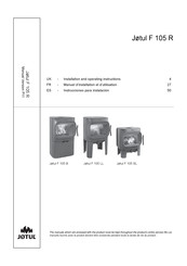 Jøtul F 105 LL Instrucciones Para Instalación