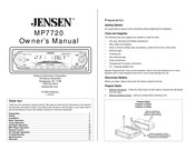 Jensen MP7720 El Manual Del Propietario