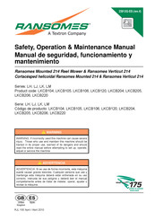 Ransomes LKCB106 Manual De Seguridad, Funcionamiento Y Mantenimiento