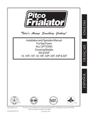 Pitco Frialator SG 24F Manual De Instalación Y Funcionamiento