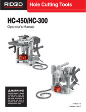 RIDGID HC-300 Manual Del Operador