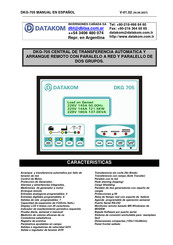 Datakom DKG-705 Manual De Instrucciones