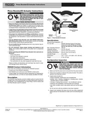 RIDGID Z3 Manual De Instrucciones