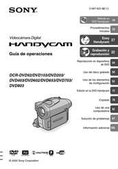 Sony HANDYCAM DCR-DVD403 Guía De Operaciónes