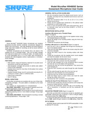 Shure Microflex MX412SE/C Manual De Instrucciones